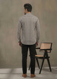 Men Cold-Shoulder Sleeves Thread Work Handloom Kurta