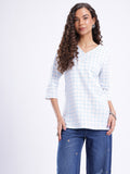 Women Checked Cotton Top