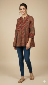 WOMEN FLORAL TOP (06063)