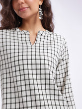 Women Checked Cotton Top
