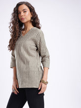 Women Striped Cotton Top