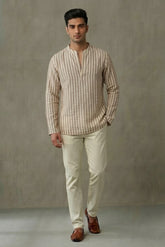 Men Beige color Kurta