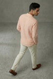 Men Orange Short Kurta