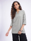Women Checked Cotton Top