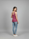 PRINTED SHORT TOP