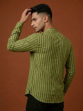 Men's Short Yellow Cotton Kurta