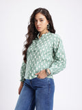 Floral Printed Pure Cotton Kurti