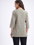 Women Striped Cotton Top