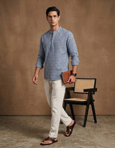 Men's blue Kurta