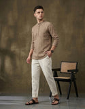 Men Brown Kurta