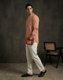 Men Orange Kurta