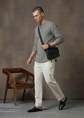 Men Black Kurta