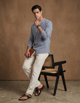 Men's blue Kurta