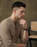 Men Brown Kurta