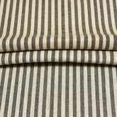 Beige Black Stripe Cotton Handloom Fabric