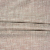 Beige White Texture Cotton Handloom Fabric