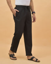 Black-Solid-Cotton-Handloom-Men-Pant