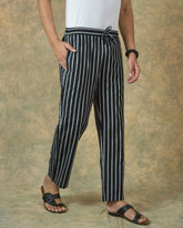 Black-White-Stripe-Cotton-Handloom-Men-Pant