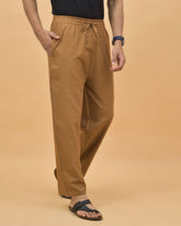 Brown-Solid-Cotton-Handloom-Men-Pant