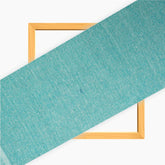 Cyan Solid Cotton Handloom Fabric