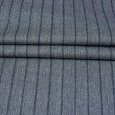 Gray Black Stripe Cotton Handloom Fabric