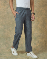 Gray-Solid-Cotton-Handloom-Men-Pant