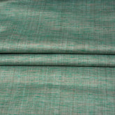 Green Blue Texture Cotton Handloom Fabric