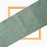 Green Blue Texture Cotton Handloom Fabric