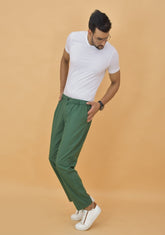 Green-Cotton-Regular-Trouser