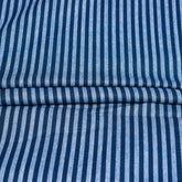 Navy Blue Blue Stripe Cotton Handloom Fabric
