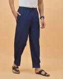 Navy-Blue-Solid-Cotton-Handloom-Men-Pant
