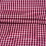 Pink White Small Checks Cotton Handloom Fabric