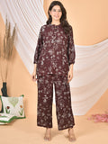 Women Brown printed cod set-CS-2004