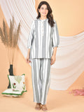Women White Gray Printed Cod set CS-2011