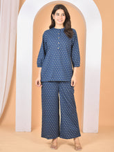 Women Blue Printed Cod Set CS-2014