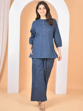 Women Blue Printed Cod Set CS-2014