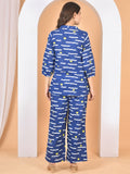 Women Blue Printed Cod Set CS-2017
