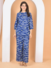 Women Blue Printed Cod Set CS-2017