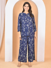 Women Blue Printed Cod Set CS-2018