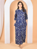 Women Blue Printed Cod Set CS-2018