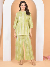 Women Olive Green Printed Cod set CS-2019