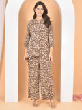 Women Brown printed cod set CS-2021