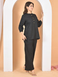 Women Black Plain cod set CS-2022