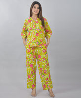 Plus size Green hand block cord set