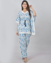 PLUS SIZE FLORAL KAFTAN CORD SET