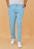 Sky-Blue-Handloom-Cotton-Regular-Trouser
