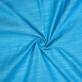 Sky Blue Samray Cotton Handloom Fabric