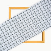 White Black Checks Cotton Handloom Fabric