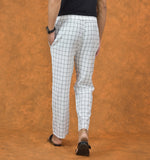 White-Black-Checks-Cotton-Handloom-Men-Pant