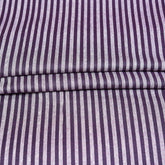 White Blue Stripe Cotton Handloom Fabric
